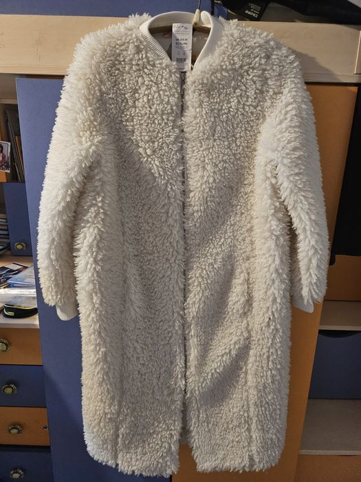 жіноче пальто кардиган 14 розміл L біле весна осінь демі