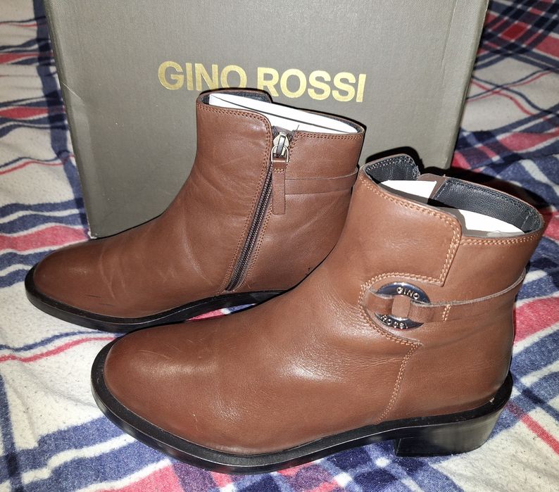 Botki, półbuty Gino Rossi skórzane