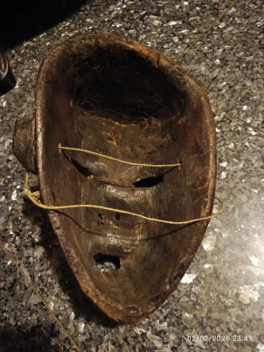 Máscara tribal Bamiléké Camarões 40 cm Anos 20