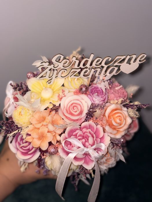 Flower box ze świec sojowych