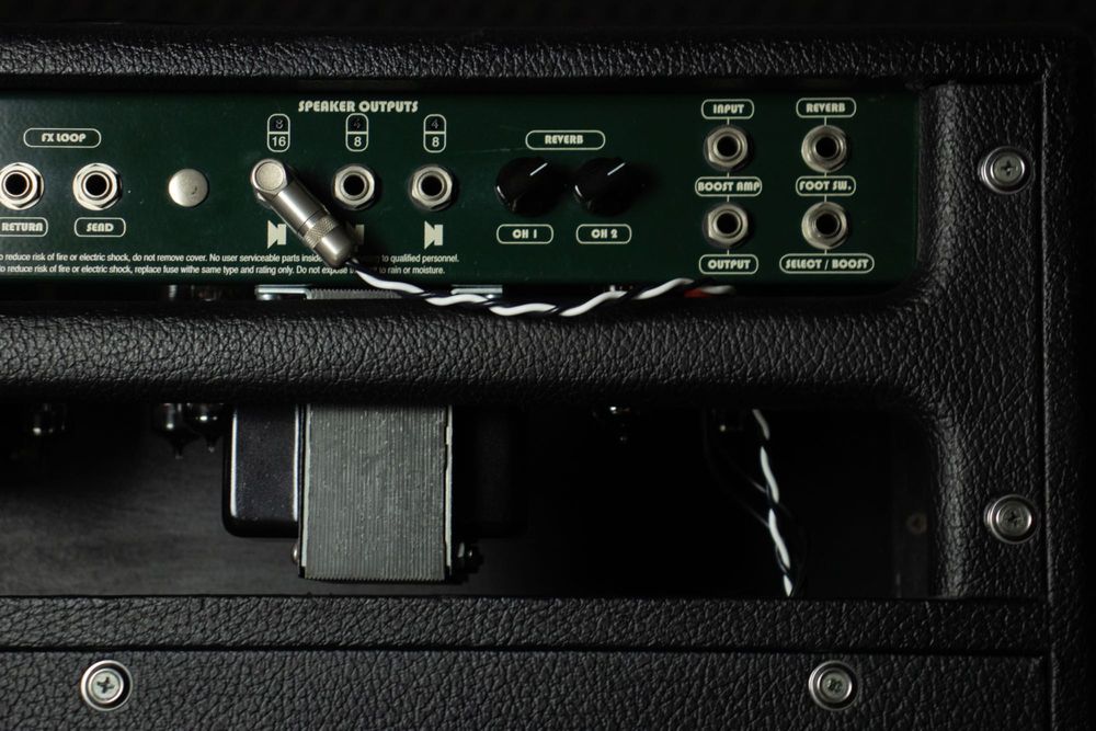 Bogner Shiva EL34 2-Channel 80-Watt 1x12" Guitar Combo with Reverb 2005 - Black with Green Back Panel