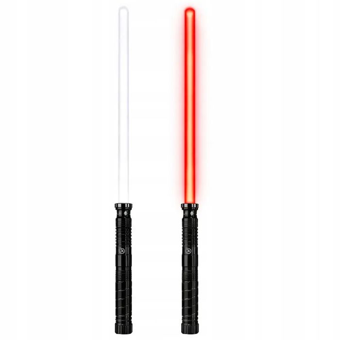 Miecz Laserowy Świetlny LED Z Dźwiękami Metalowa Rękojeść 75 cm. Nowy Produkt
