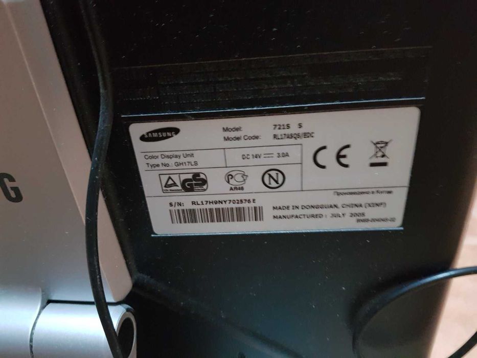 Монітор 17" Samsung 721S RL17ASQS Чорний-Сріблястий / Самсунг б/у