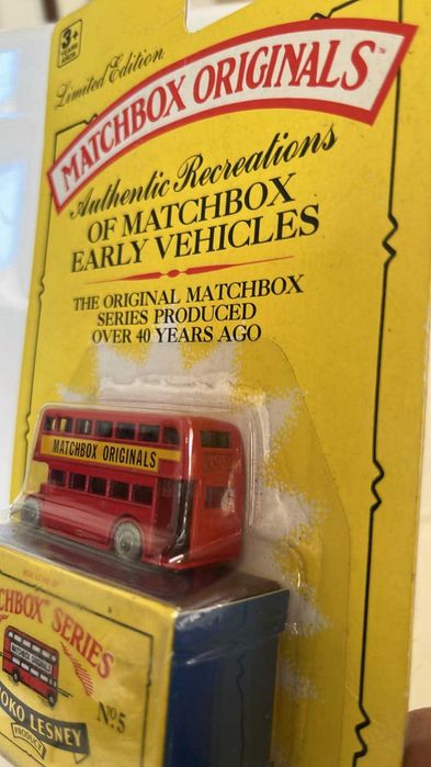 Matchbox Moko Lesney 5 A - London Bus Buy Matchbox - SELADO (Reediçao)