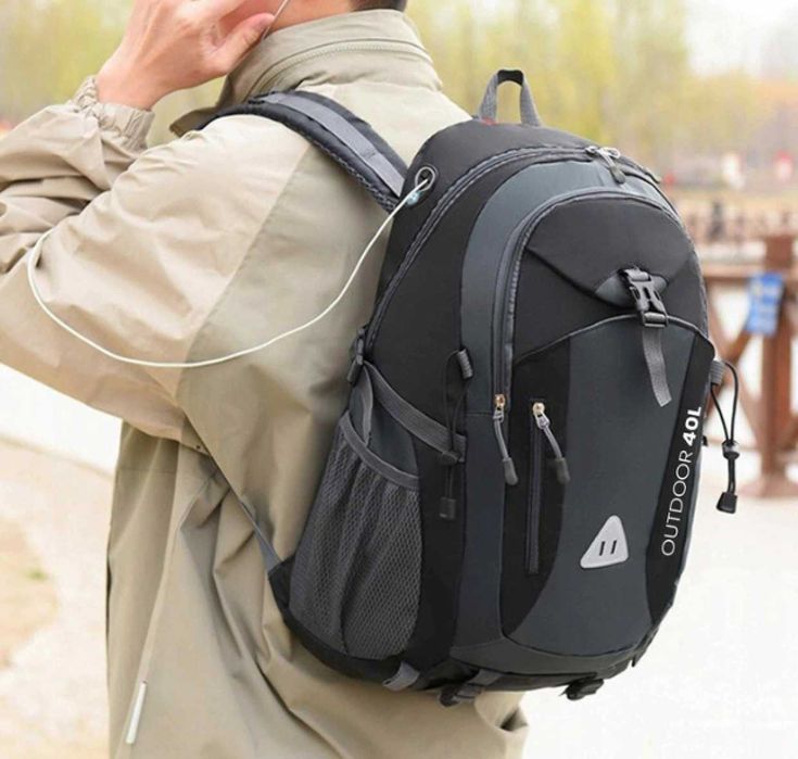 Zestaw Mocny XXL Plecak Turystyczny 40L Biwakowy w Góry + GRATIS