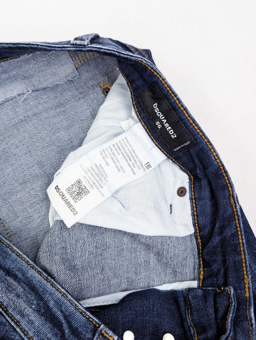 Dsquared2 niebieskie granatowe spodnie jeansowe jeansy XL