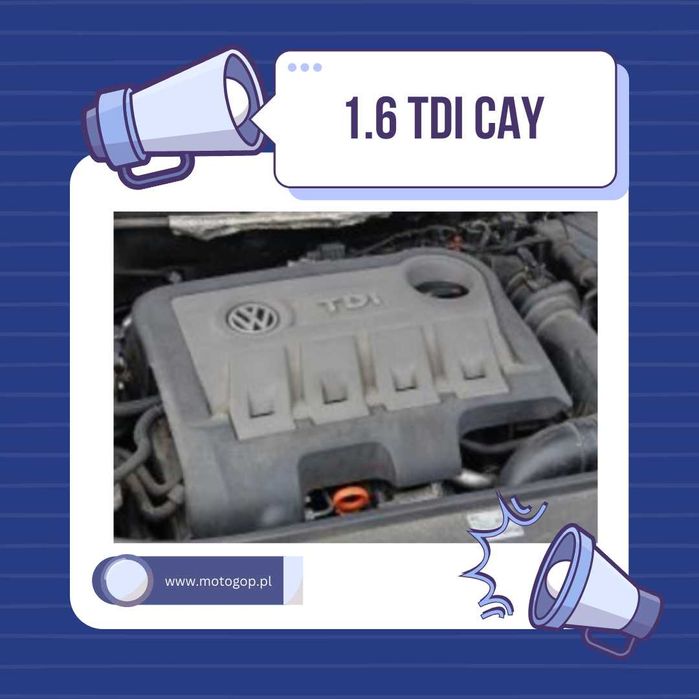 Silnik 1.6 TDI CAY (CAYC/B/A) | Gwarancja Rok | Montaż | Laweta |