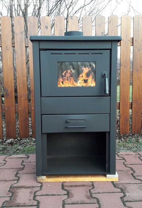 Piec stalowy piecyk koza kominek 10kW