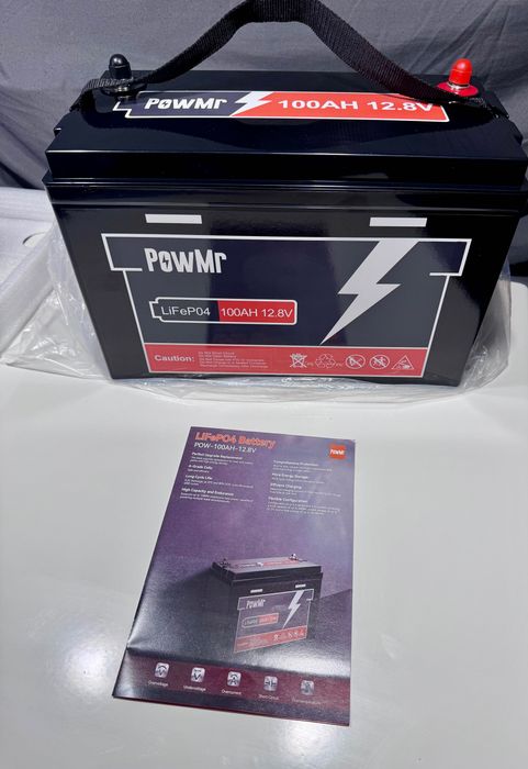 PowMR LiFePo4 12,8v 100ah 1280Wh акумулятор батарея 12v