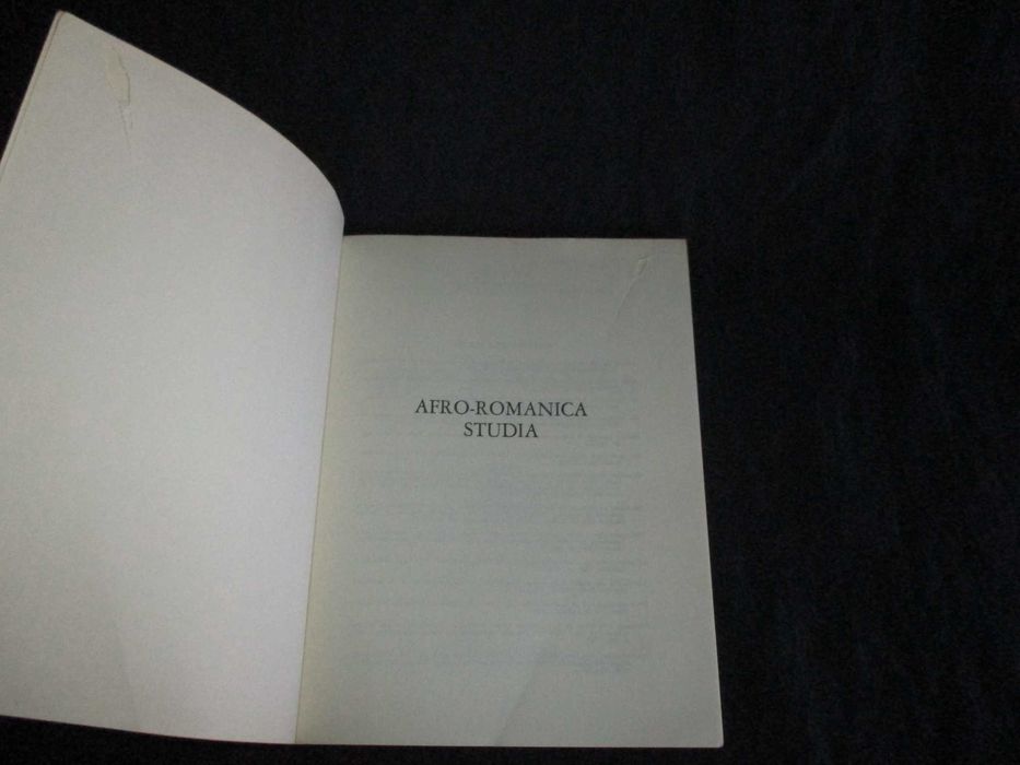 Livro Afro-Romanica Studia Willy Bal 1979