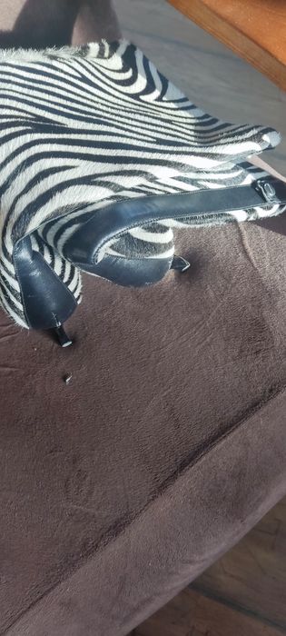 Oryginalne kozaki zebra r.40 kolekcja Karen Millen
