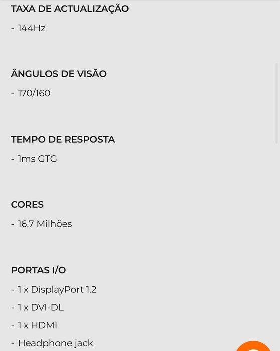 Monitor BENQ XL2411P - 24” - 144HZ