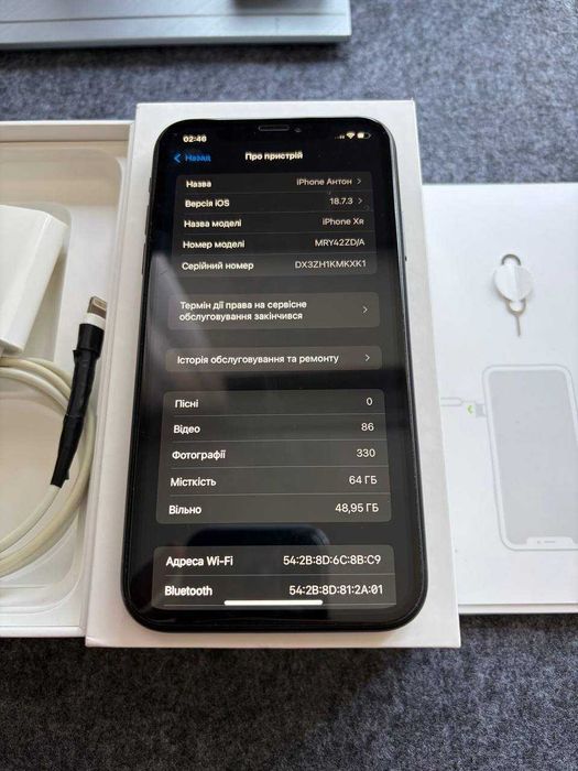 iPhone XR 64GB Black (Ідеальний стан, ПОВНИЙ КОМПЛЕКТ, не розбирався)