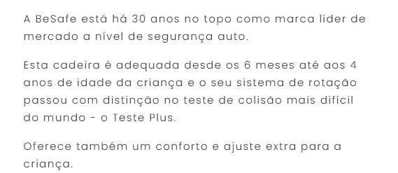 Cadeira BeSafe iZi Twist i-Size – Rotação Lateral 180º- (6m-4 anos)