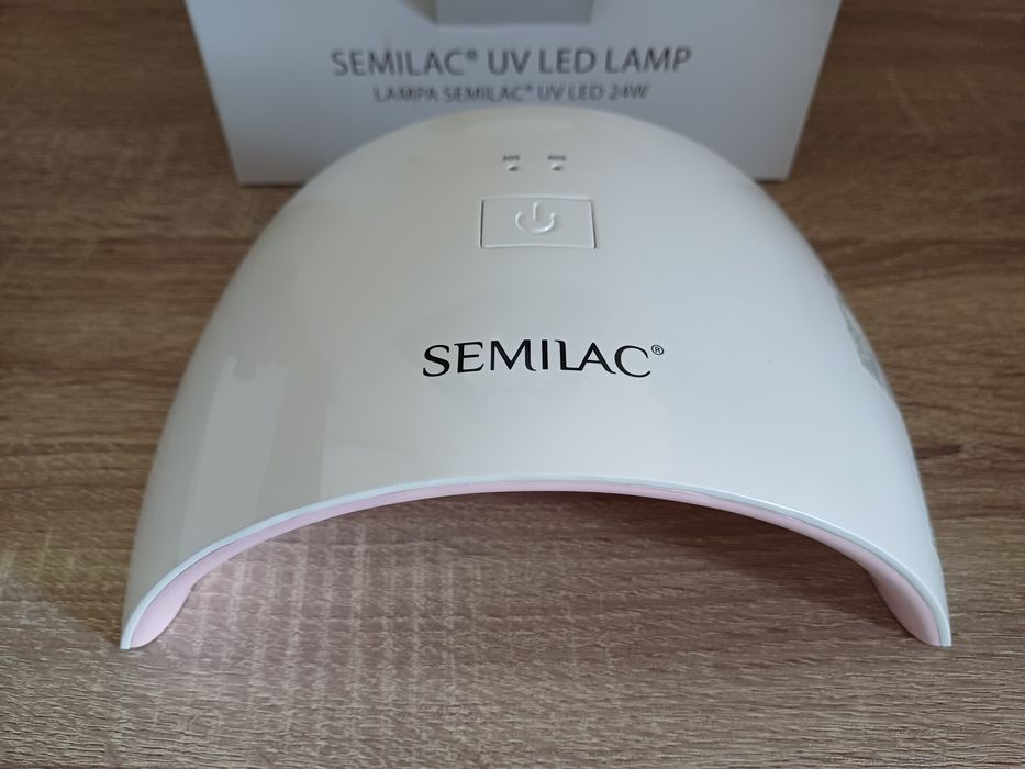 Nowa lampa UV LED Semilac 24W różowa biała