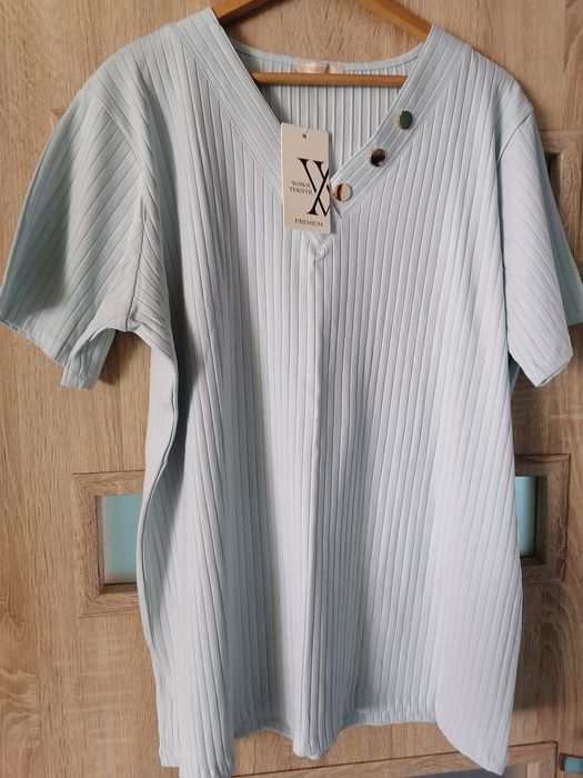 WAWA Premium bluzka baby blue prążek
