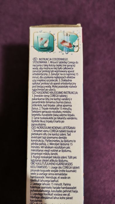 Corega Bio Formula tabletki do czyszczenia protez zębowych 30szt