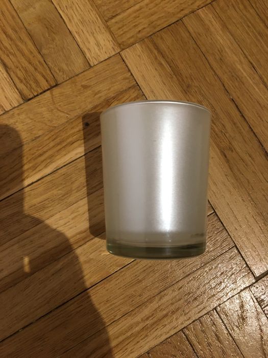 Perlowe lampiony szklane x 10 szr ozdoba stolu