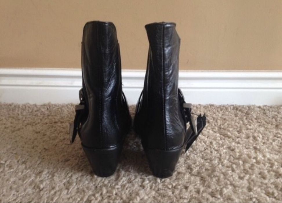 Zara botki 36 37 skora sztyblety kowbojki skorzane nowe