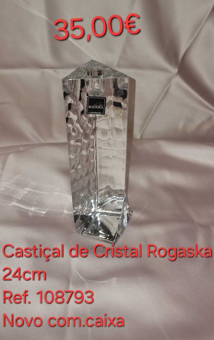 Castiçal de Cristal Rogaska