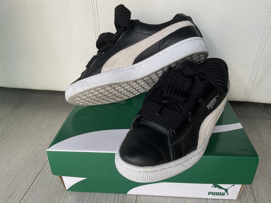 Puma Basket Heart DE - Preto / Branco