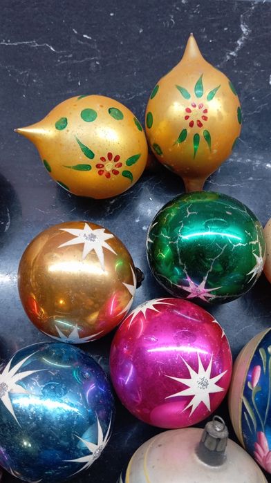 Bombki choinkowe z PRL-u