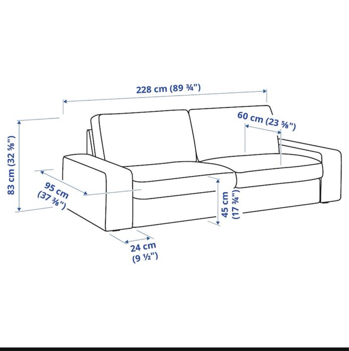Sofa 3 lugares KIVIK