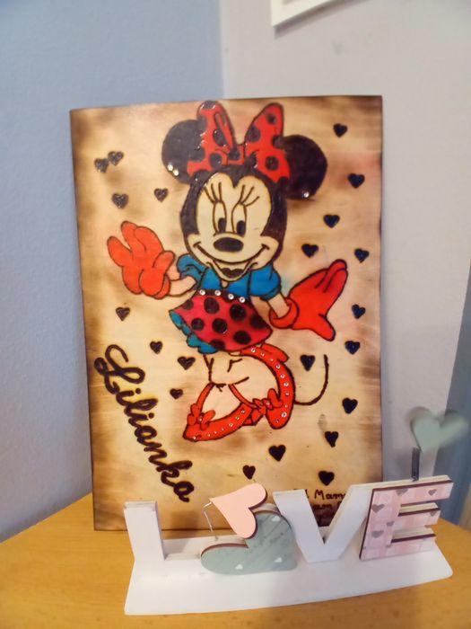 Pirografia/ prezent w drewnie