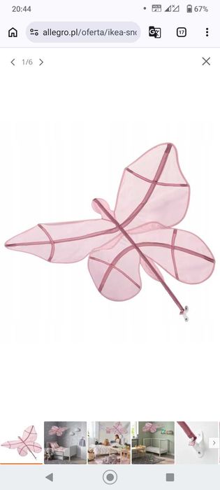 Baldachim motyl Ikea snofink