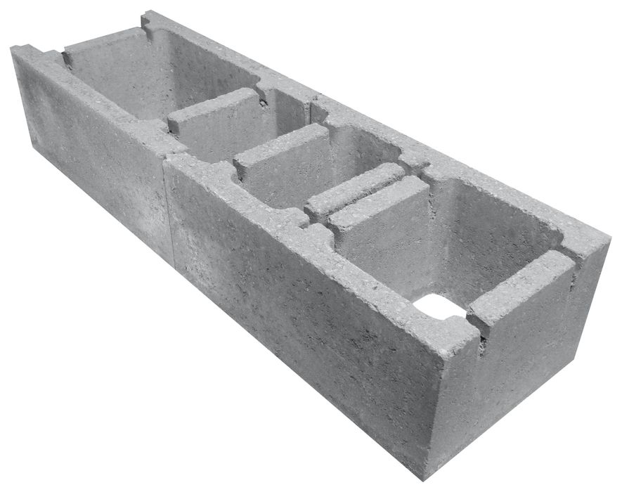 Betonowy pustak szalunkowy / kostka szalunkowa 49x30x20 cm