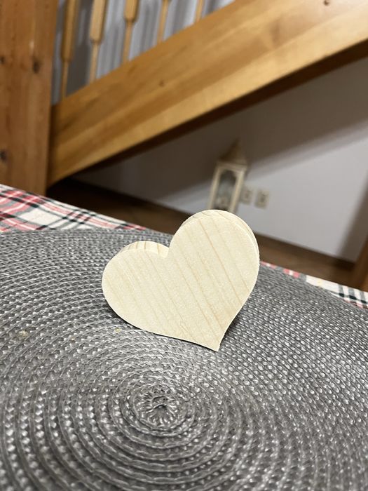 Serce drewniane upominek ozdoba dekoracja
