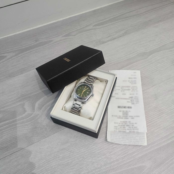 Relógio G S Verde e Dourado Quartz