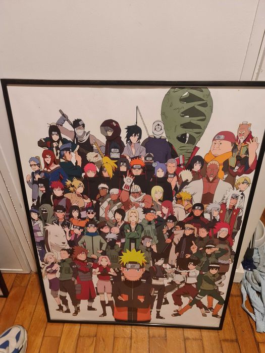 Quadro Naruto Shippuden + Moldura
