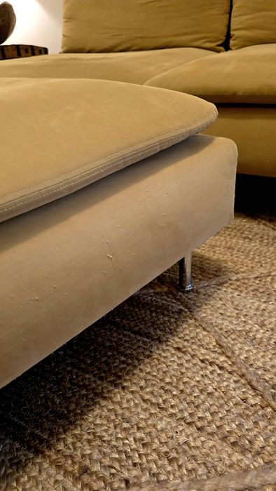 Sofá SODERHAMN IKEA-Sofá 3 lugares + Repousa pés