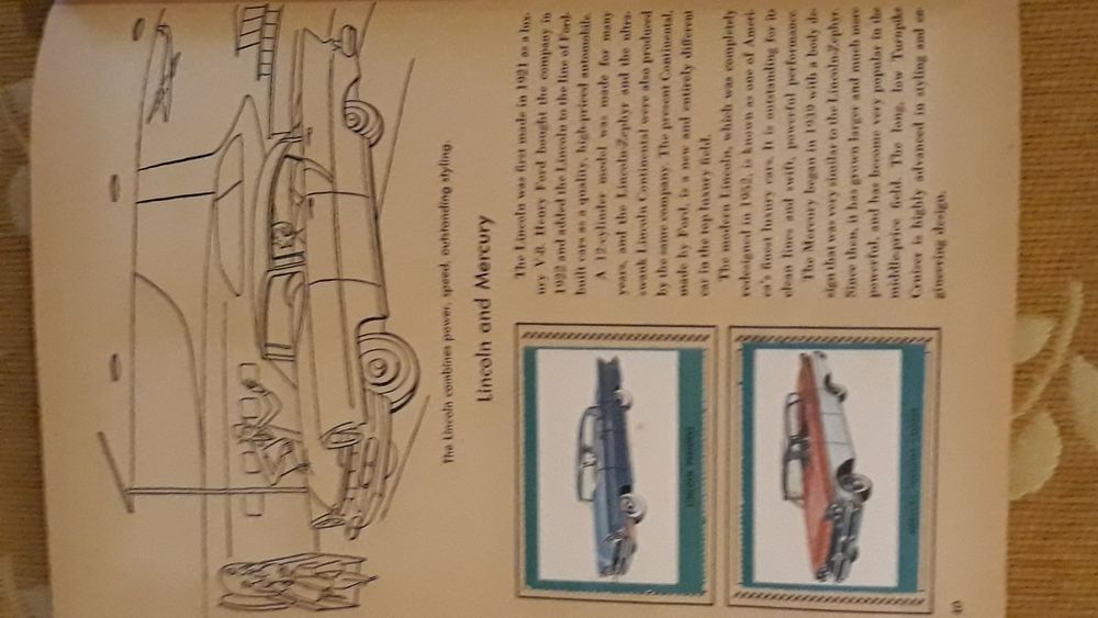 revista fotos em selos de automóveis antigos ano 1957