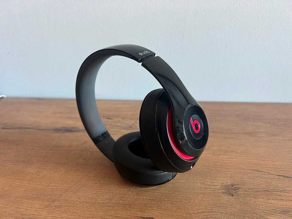 Słuchawki Beats Studio 2 Przewodowe Czarny Połysk Black Nowe Poduszki