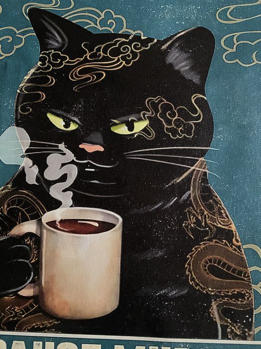 Poster Gato Preto Cafe