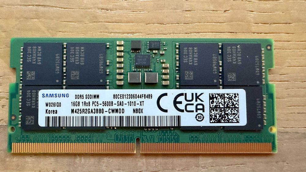 Kit RAM 32GB (2x16GB) Samsung DDR5 SODIMM 5600MHz Portátil