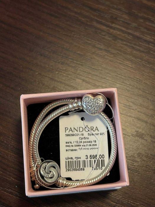 Браслет  Disney & Pandora міккі маус та шарм у подарунок