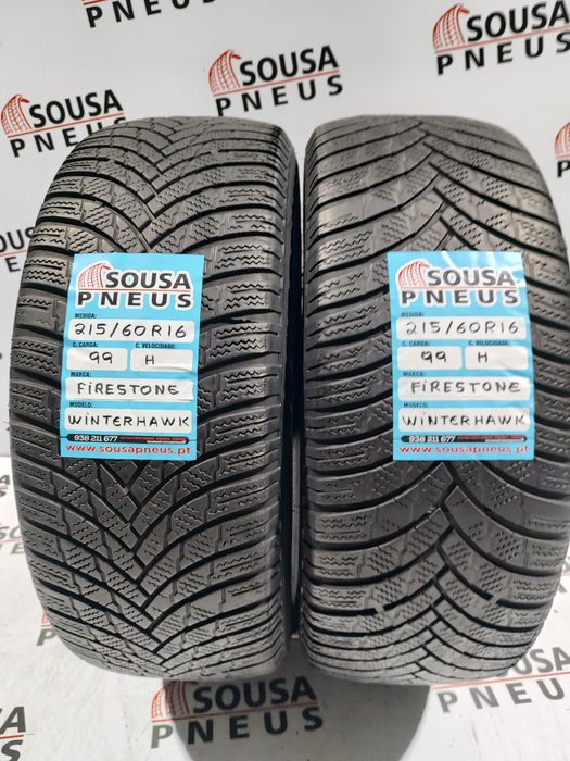 2 pneus semi novos 215-60R16 firestone - Oferta dos portes