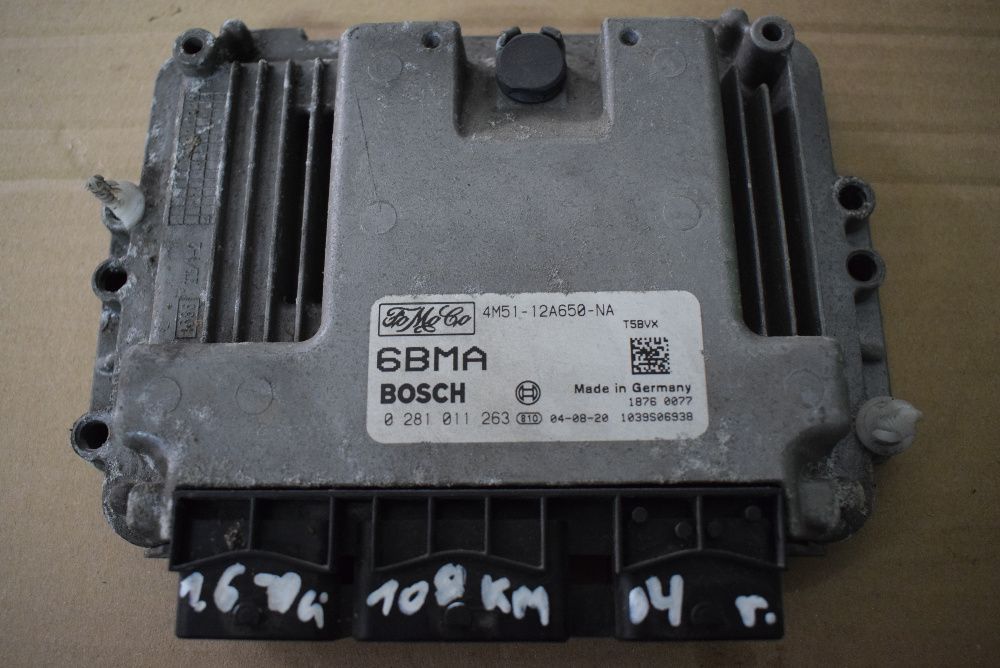 Komputer sterownik silnika Ford Focus C-max 1,6 tdci 2004r CZĘŚCI