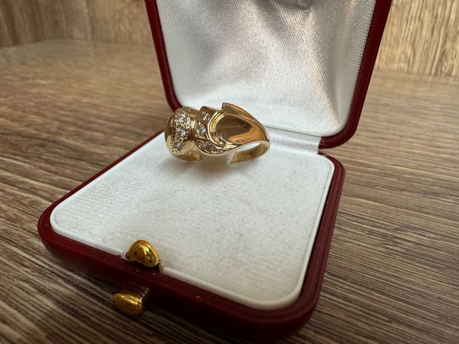 Wyrób Jubilerski Złoty Pierścionek Próba 585 Waga 4.55g Rozmiar 18