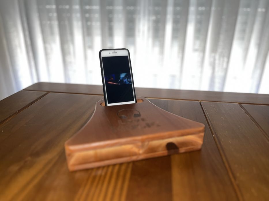 "Coluna" em madeira, amplificador passivo! (oferta Transporte)