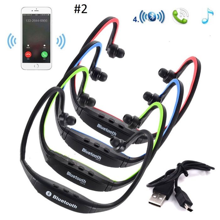 Earphone Headphone Headset Stereo Sport Bluetooth