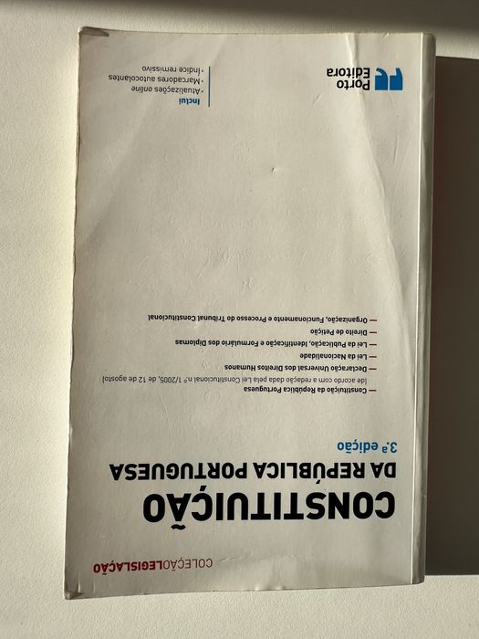 Constituição da República Portuguesa - com anotações