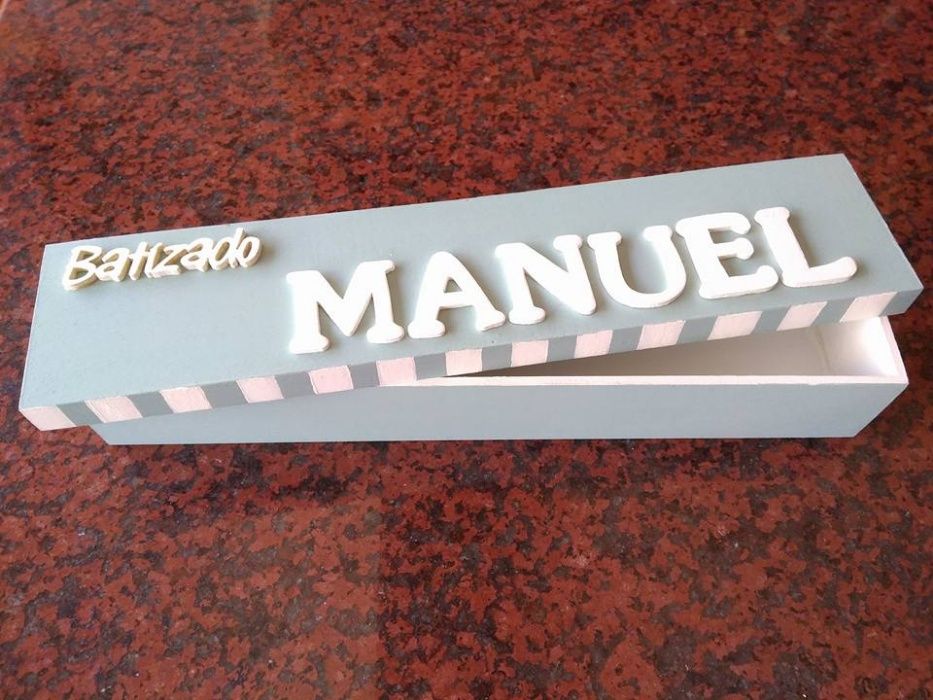 Caixa para Vela de Batizado (personalizada) - NOVA - Baratíssima
