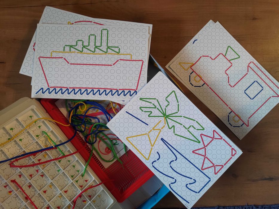 Quercetti FILO - zabawka edukacyjna dzieci 4+, wyszywanie sznurkiem