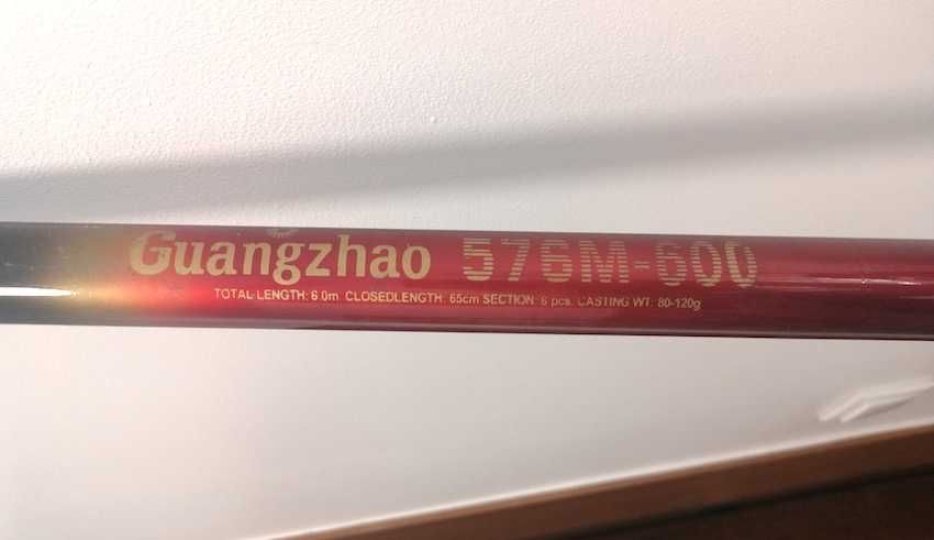 Cana Guangzhao 576M-600 (falta uma secção). Negociável.