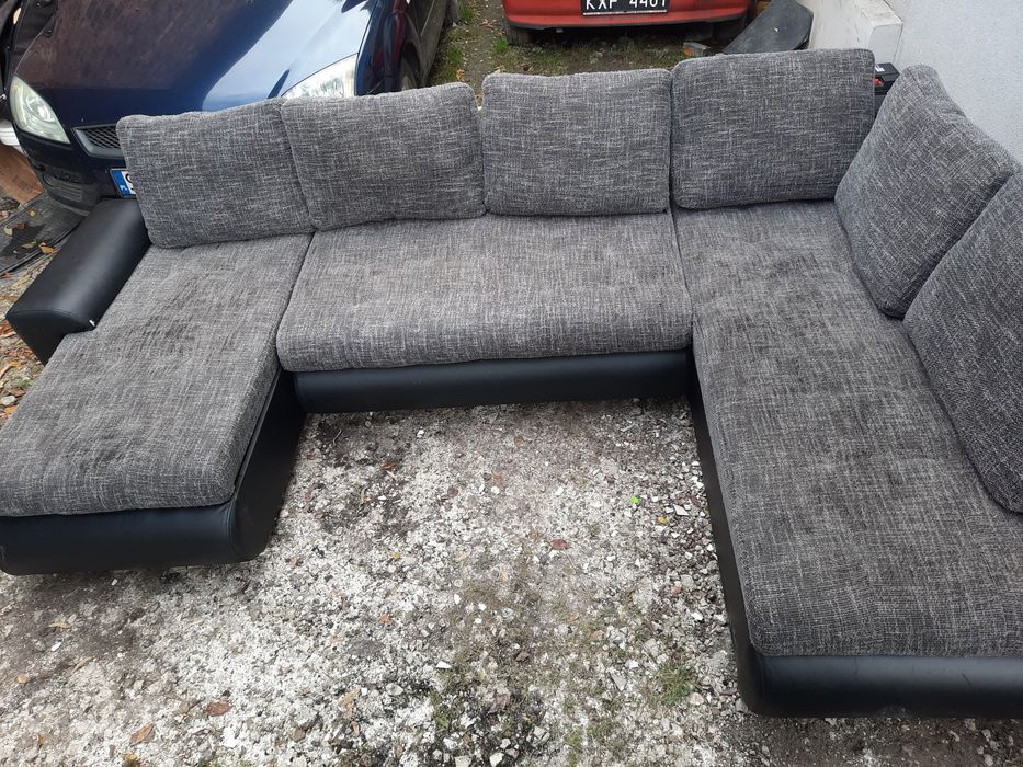 305x200 naroźnik rogówka tapczan łożko sofa rozkładana schowki 3częsci