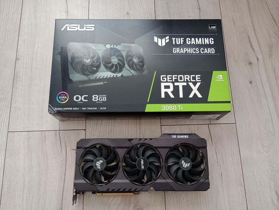 Asus tuf gaming rtx 3060 ti karta graficzna jak nowa